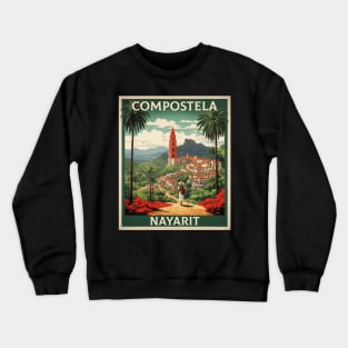 Compostela Nayarit Mexico Tourism Travel Vintage Crewneck Sweatshirt